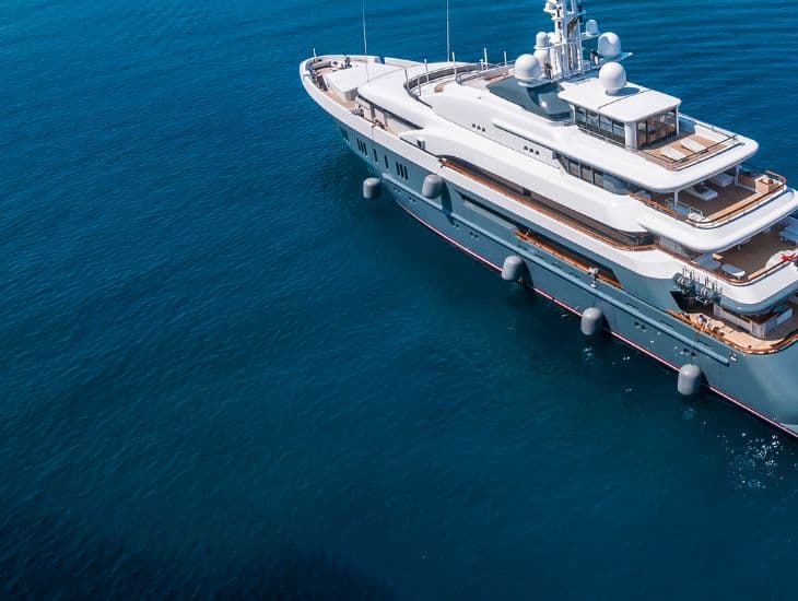 Live superyacht vacancies Crew at work on the deck of a superyacht